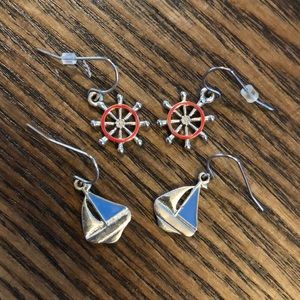 Sail swim earrings set
